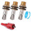 3pcs Automatic Pig Waterer System for Livestock - Stainless Steel Drinker with Brass Connector Kit 1