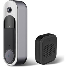 Drahtlose HD-Video-Türklingelkamera, Live-Ansicht, Zwei-Wege-Audio, Sichere Türklingel mit Nachtsicht, Cloud-Speicher, Nur 2,4-GHz-WLAN