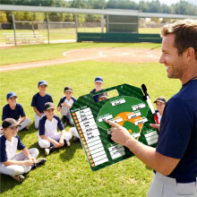 Quadro Magnético para Escalação de Beisebol com 30 Folhas - Prancheta Apagável A Seco para Treinadores, Acessórios de Treinamento de Beisebol