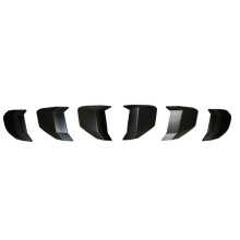 6-Teiliges Set Rücklichtabdeckungen und Bremslichtblenden für Mustang S550 2018-2023