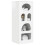 VidaXL vidaXL Sideboard High Gloss White 40 x 35 x 100.5 cm Engineered Wood 3