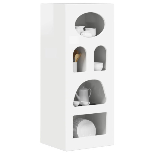 VidaXL vidaXL Sideboard High Gloss White 40 x 35 x 100.5 cm Engineered Wood 2