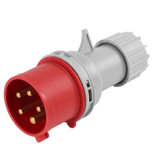 Industrieller Stecker und Wasserdichte Steckdose, 5-Polig, 32 A, Wasserdichte Elektrische Verbindung, Wandmontage, EU-Stecker