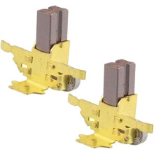1set/2pcs Carbon Brush Set for DC411, DCG412, DCS320, DCS391 Type 1 Power Tools, Twin Pack