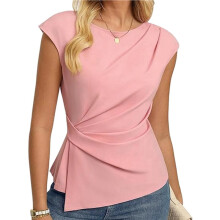 Womens Spring Short Sleeve Tops, Dressy Casual Peplum Shirts Outfit, Tunic Blouses Trendy Clothes XXL