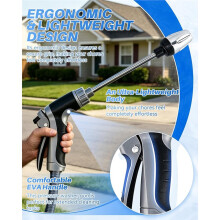 High Pressure Garden Hose Nozzle with 360 Rotating Nozzle, Handheld Jet Nozzle Power Washer for Garden Hose