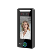Terminal de Reconhecimento Facial Biométrico com IA e RFID para Montagem Na Parede, Leitor de Cartão de 4,5 Polegadas para Sistema de Controle de