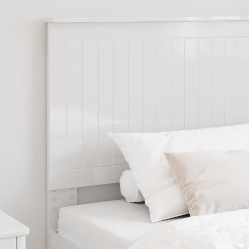 VidaXL vidaXL Headboard with Headboard Gloss White 100 cm Engineered wood 2