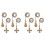 8x Ceiling Fan Pull Chain Fan Extension Chain Fan Chain Pulls Decorative 12 Inch Ceiling Fan Chain Extender Ornament B 1