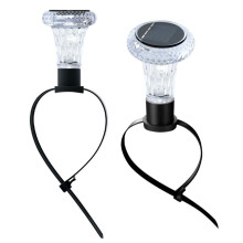 2Pcs Pool Waterproof Solar Lights Framed Above Ground Pools Waterproof Lights At Night Backyard Accessories Color Light