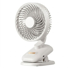 Clip- Ventilator, Kinderwagen Ventilator 1800mAh Oplaadbare Draagbare Ventilator met 4 Snelheden, 120 Auto Oscillatie Bureauventilator A