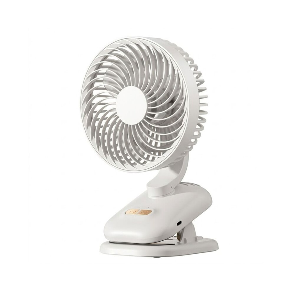 Clip  Fan, Stroller Fan 1800mAh Rechargeable Portable Fan with 4 Speeds, 120 Auto Oscillation Desk Fan A