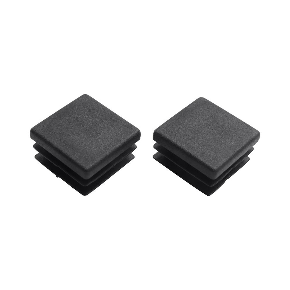 400Pcs Plastic Square Tube Inserts End Blanking Caps 20Mm X 20Mm Black 6034263385431