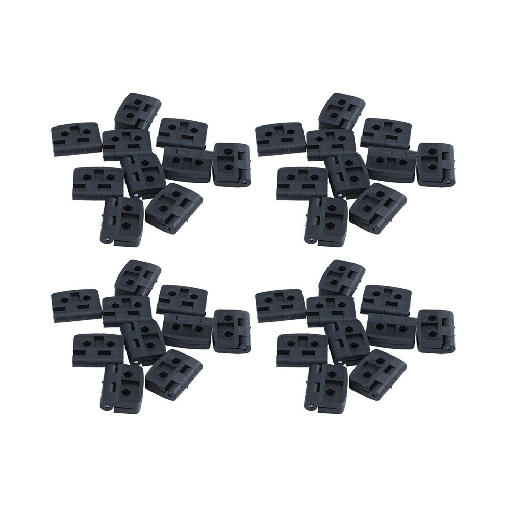 40Pcs Reinforced Black Plastic Door Hinges 40Mm X 30Mm 6031771469011