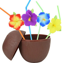 Hawaiian Party Coconut Pineapple Cups Luau Party Summer Beach Party Birthday Hawaiian Party Tropical Decoration