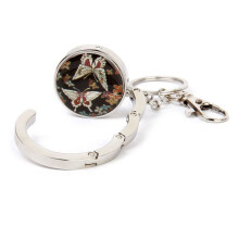 3X Bag Holder Bag Hangers Bag Hook Butterfly Model with Keychain