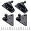 10mm  Stud Mounts for Springs and Shock Absorbers - Includes L-Type and Flat Mounts, with Mounting Screws 1