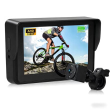 1080P Mountain Bike Mirror,Bicycle Rear View Camera 5" Screen Night Vision Handlebar Camera for Motorcycle Electric Bike