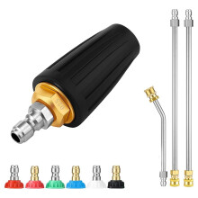 Turbo Nozzle 4000PSI Nozzles 360 Rotating Pressure Washer Turbo Nozzle for Garden Gutter Car Washing(4.0GPM)