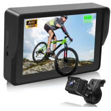 Bike Rear View Camera 1080P 5 Inch HD Display Screen Rear View Camera for Mountain Bike E-Bike Bicycle Mirror