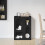 VidaXL vidaXL Sideboard Black 59 x 35 x 80.5 cm Engineered Wood 4