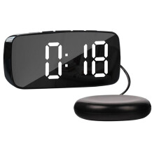 Super Loud Vibrating Alarms Clock with Bed Shaker Multifunctional Dual USB for Heavy Sleeper Deaf Hard of Hearing Snooze