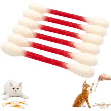 (#F, -) Jucării pisică bețișoare bumbac catnip, 6 buc pisoi mestecat interior, dentar durabil feltru