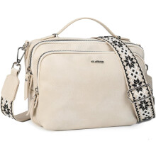 (Beige, -) Sacs Bandoulière Femme, Tendance Portefeuille Épaule pour Femmes