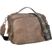 (Taupe, -) Womens Crossbody Bags, Trendy Shoulder Purse for Ladies