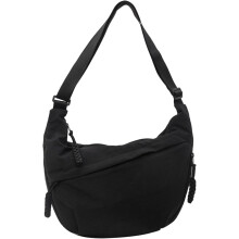 (#a, -) Sac Bandoulière Nylon Femme 2026, Léger Croissant Couleur Unie Bandoulière Large Réglable