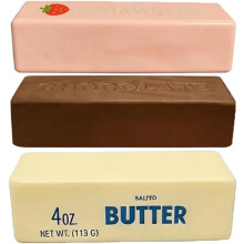 (-, Butter+strawberry+chocolate) Set mantequilla squishy gigante 400g jumbo realista palo grande mini blando lento fidget
