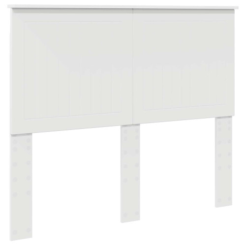 VidaXL vidaXL Headboard with Headboard White 120 cm Engineered wood 1