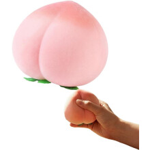(Pink, -) 1er-Pfirsich-Stressball, rosa, langsam aufsteigend, für Erwachsene