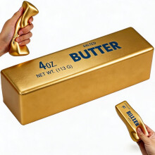 (-, Gold Butter 4Oz) Set mantequilla squishy gigante 400g jumbo realista palo grande mini blando lento fidget