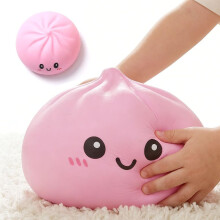 (Pink, Extra Large) Riesen Dumpling Squishy Jumbo Größe - Weich Slow Rising Stressball Lila