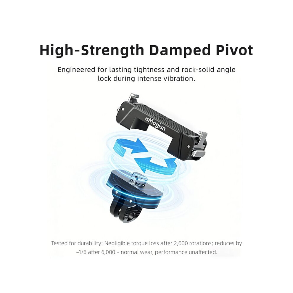 Amagisn Metal Magnetic Quick Release Mount 360 Rotatable Quick Release Metal Mount For Go Ultra Camera Stable Mount 4712984128361