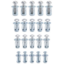 20pcs M 4 M5 M6 M8 Jack Nuts, Carbon Steel Expansion Screw Nut Fasteners for Securing Plate Frame Container Tag