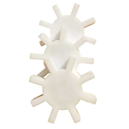 (3pcs) Magnetic Stirrer Mixer Bars, Gear Shaped, High Precision, Non-Toxic 1