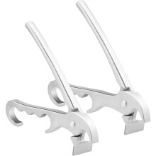 2pcs Baking Tray Clamp, Iron Plate Clamp, Oven Tray Clamp, Aluminum Alloy Pizza Clamp, Kitchen Small Tool