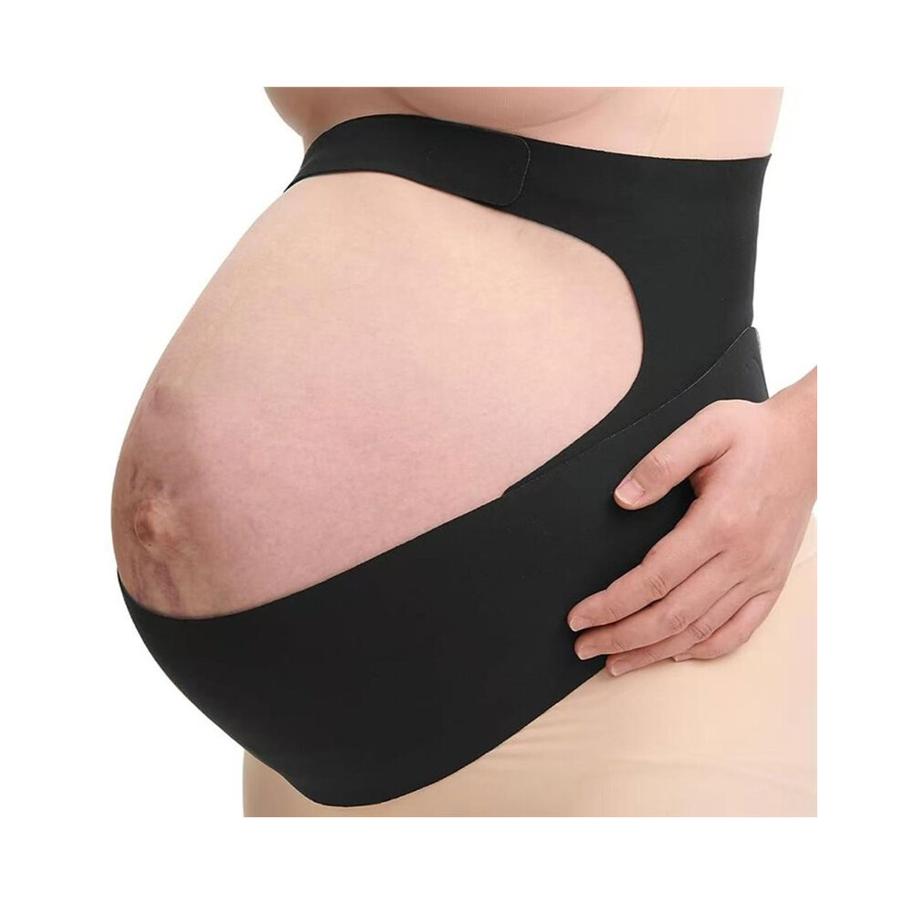 Pregnancy Belly Band, Cozy Support Maternity Belly Band, Invisible Pregnancy Belt for Back, Abdomen, Waist XL