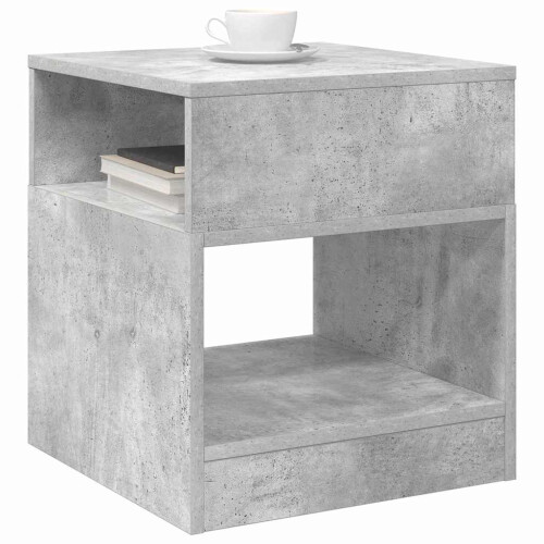 VidaXL vidaXL End Table 2 pcs Concrete Grey 40.5 x 40 x 45 cm Engineered Wood 2