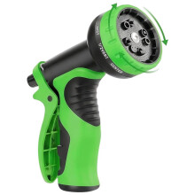 Garden Hose Nozzle with 10 Spraying Patterns - High Pressure Water Sprayers with Lock Feature Comfort Grip