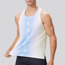 Heren Hardloopshirts, Ademende Vesten, Sneldrogende Mouwloze Shirts, Workout Tanktops Turkoois M