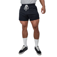 Heren Korte Sweatshorts, Sportshorts voor Heren, Gymshorts met Zakken Zwart M