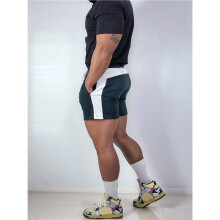 Pantalones Cortos Deportivos para Hombre, Ideales para el Gimnasio o para Entrenar. Verde Oscuro M