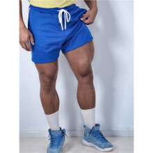 Pantalones Cortos Deportivos para Hombre, Ideales para el Gimnasio o para Entrenar. Azul L