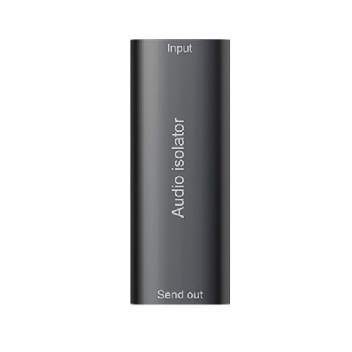 3.5mm Audio Isolator Ground Loop Noise Isolator Anti Interference and Noise Canceller Filter for Car Home Audio System
