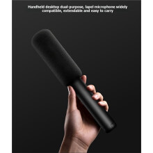 Portable Microphone Handle for Lavalier Microphones Adjustable Desktop Handheld Grip Scalable Mic Holder