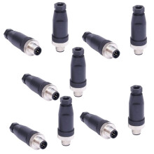 10PCS for 5pin Sensor Connector Set Waterproof Male Plug for Industrial Use 5P I Male (PG7)