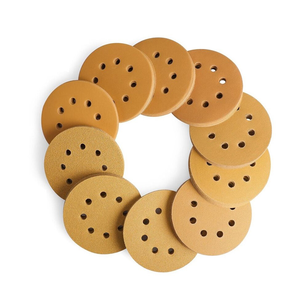 50-Piece Sanding Discs Set For Random Orbital Sander, Assorted Grits For Wood & Metal 60 6033240900315